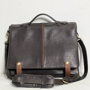 HIDESIGN Leather Briefcase Messenger Shoulder Bag Laptop Satchel